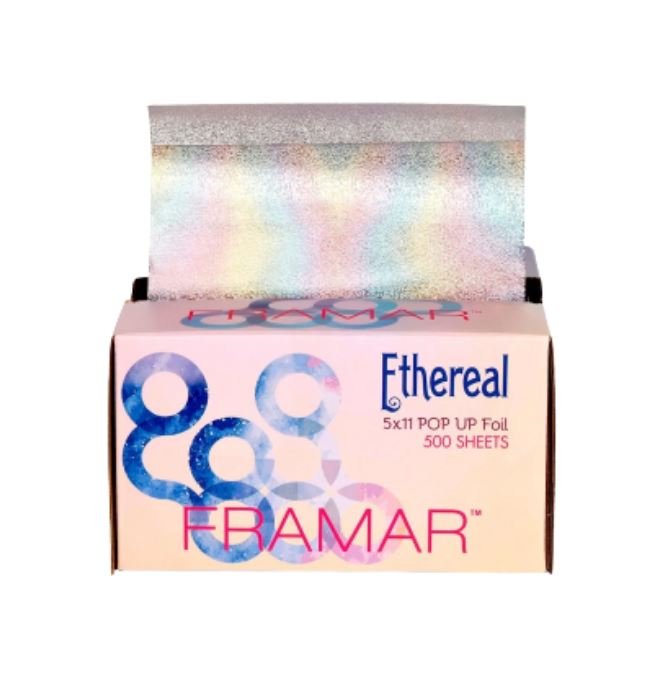 FRAMAR PAPEL ALUMINIO COLORACIÓN ETHEREAL 500 LAMINAS 12,7CM X 27,9CM