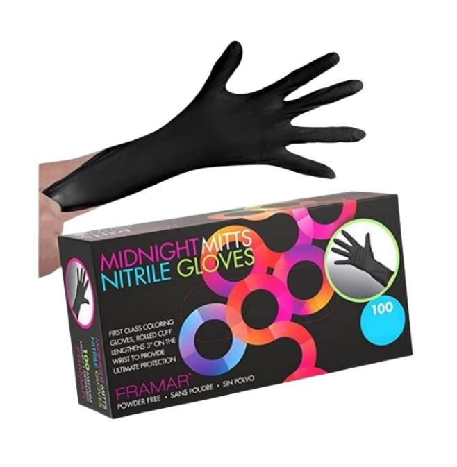 FRAMAR MIDNIGHT MITTS GUANTES DE NITRILO 100 UDS. TALLA S