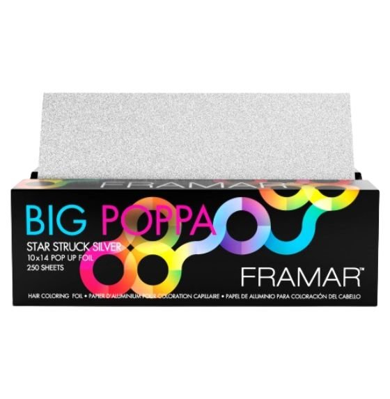 FRAMAR PAPEL ALUMINIO COLORACIÓN BIG POPPA 250 LAMINAS 25,7CM X 35,56CM