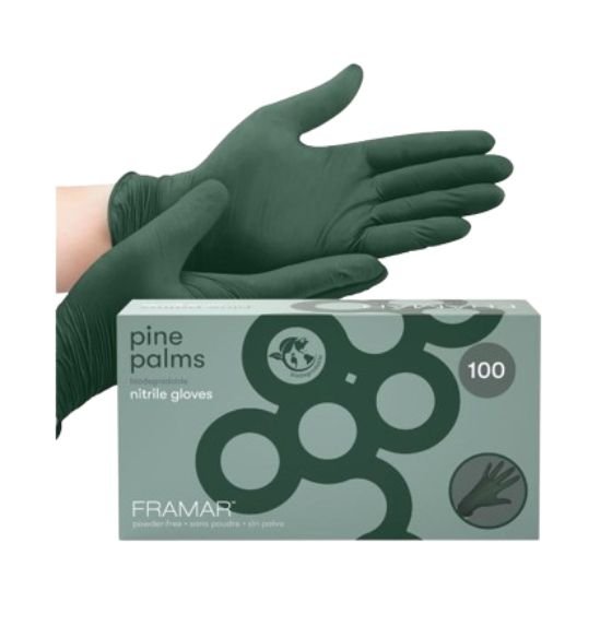 FRAMAR PINE PALMS GUANTES DE NITRILO BIO 100 UDS. TALLA M