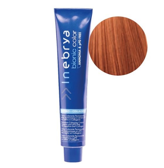 INEBRYA COLOR BIONIC 8/46 RUBIO CLARO COBRE ROJO 100ML