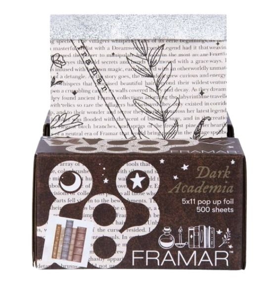 FRAMAR PAPEL ALUMINIO COLORACIÓN DARK ACADEMIA 500 LAMINAS 12,7CM X 27,9CM